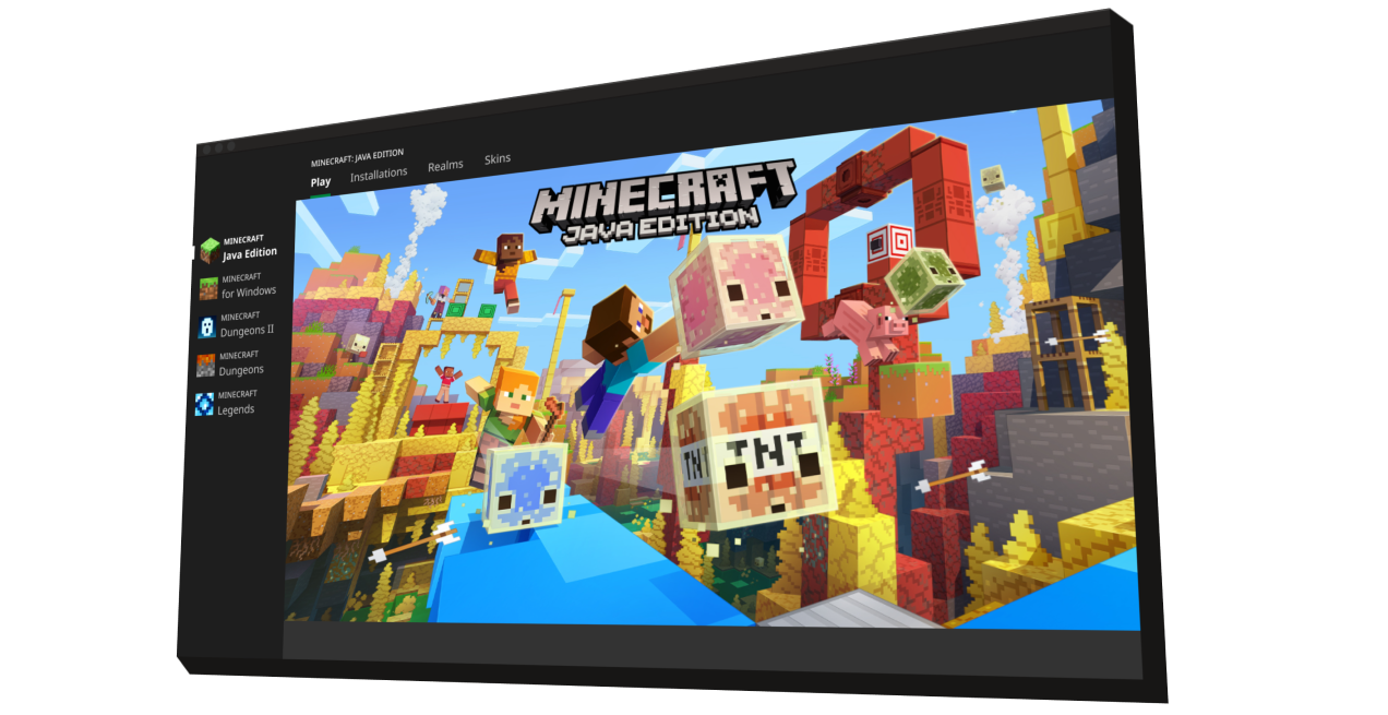 Minecraft 移动端游戏画面